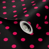 Black Licorice and Hot Pink Polka Dots