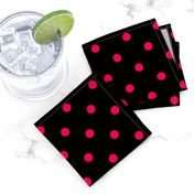 Black Licorice and Hot Pink Polka Dots