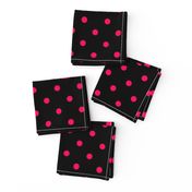 Black Licorice and Hot Pink Polka Dots