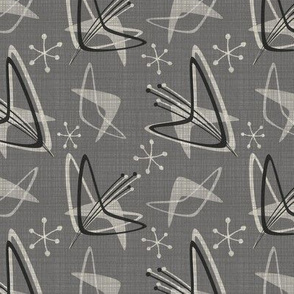 Atomic Boomerangs on Dark Gray