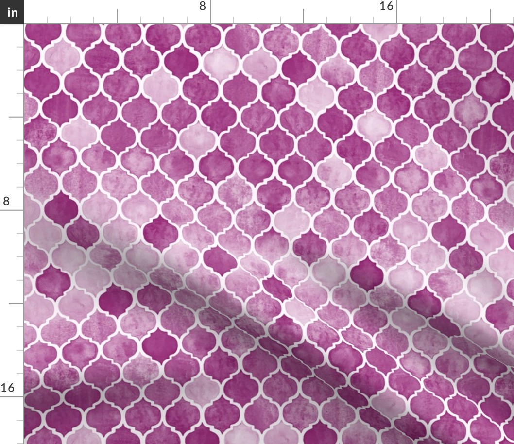 Textured Plum Purple Moroccan Tiles Small version