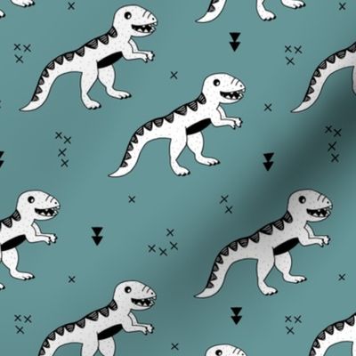 Cool tyrannosaurus dinosaurs history theme for kids stone gray