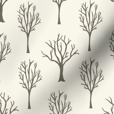 Winter Trees - Clay, Ivory