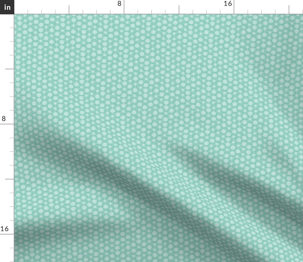 Mint Aqua Green Spots Polka Dots Math || Nautical Quilt Coordinate _ Miss Chiff Designs 