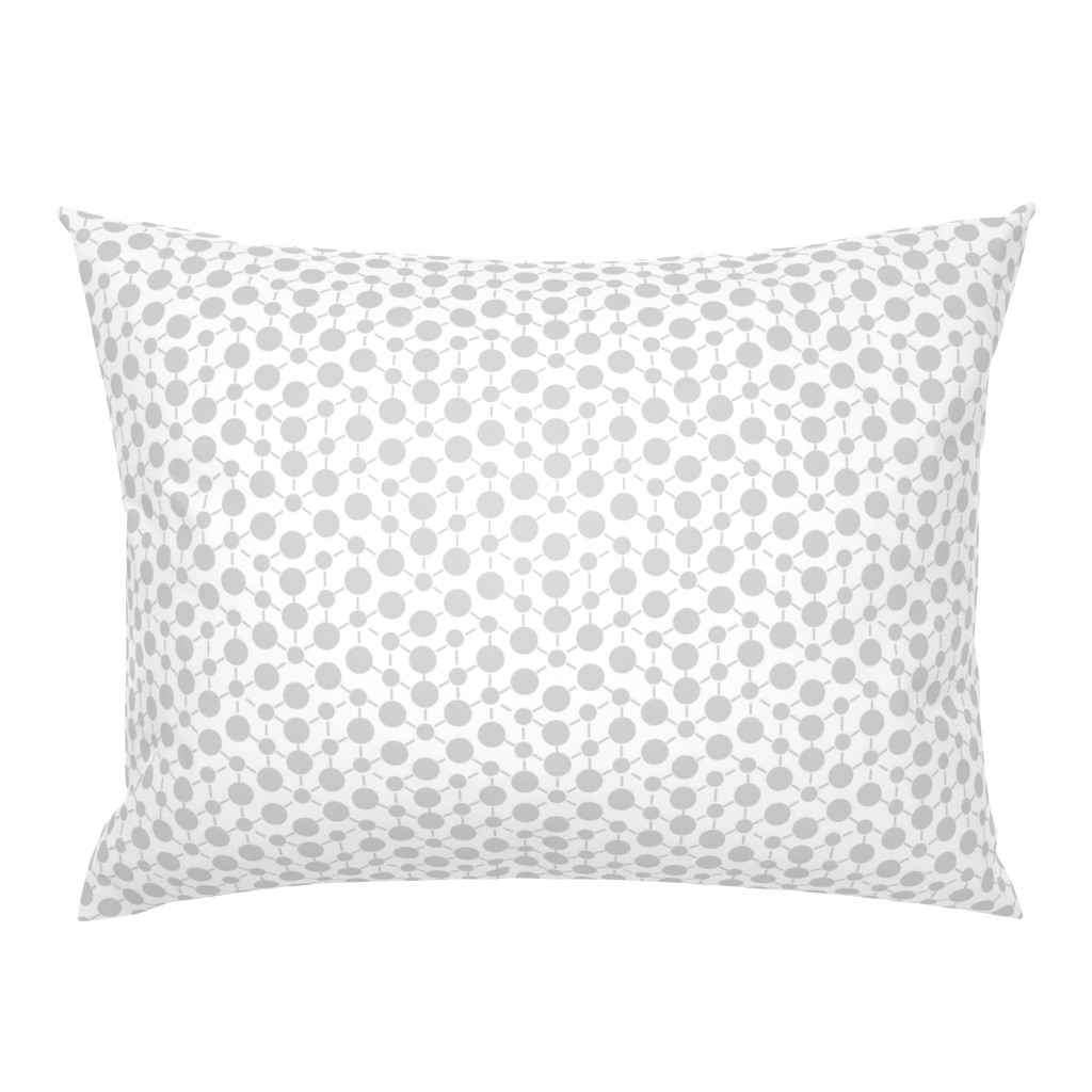 White Gray Grey Neutral Spots Polka Dots Math || Winter Quilt Coordinate Home Decor Low Volume _ Miss Chiff Designs 