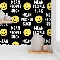 mean people suck - black and yellow vertical