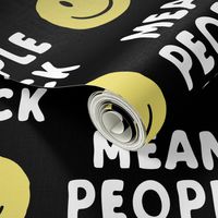 mean people suck - black and yellow vertical