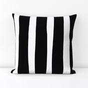 Basic vertical stripes monochrome circus theme black and white  XL Jumbo