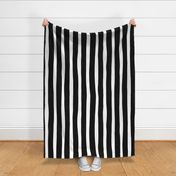 Basic vertical stripes monochrome circus theme black and white  XL Jumbo