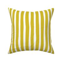 Basic vertical stripes monochrome circus theme mustard yellow