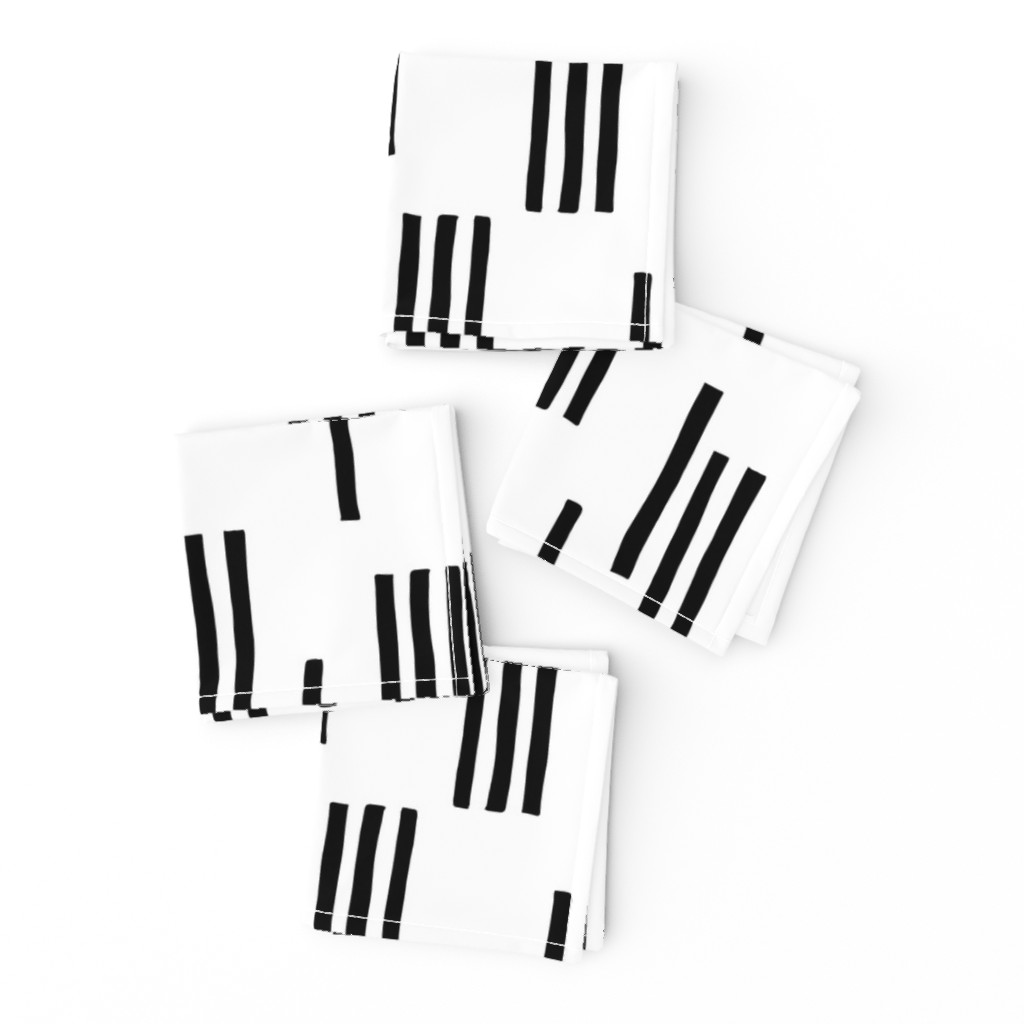 Basic stripes and strokes monochrome circus theme black and white 