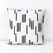 Basic stripes and strokes monochrome circus theme black and white 