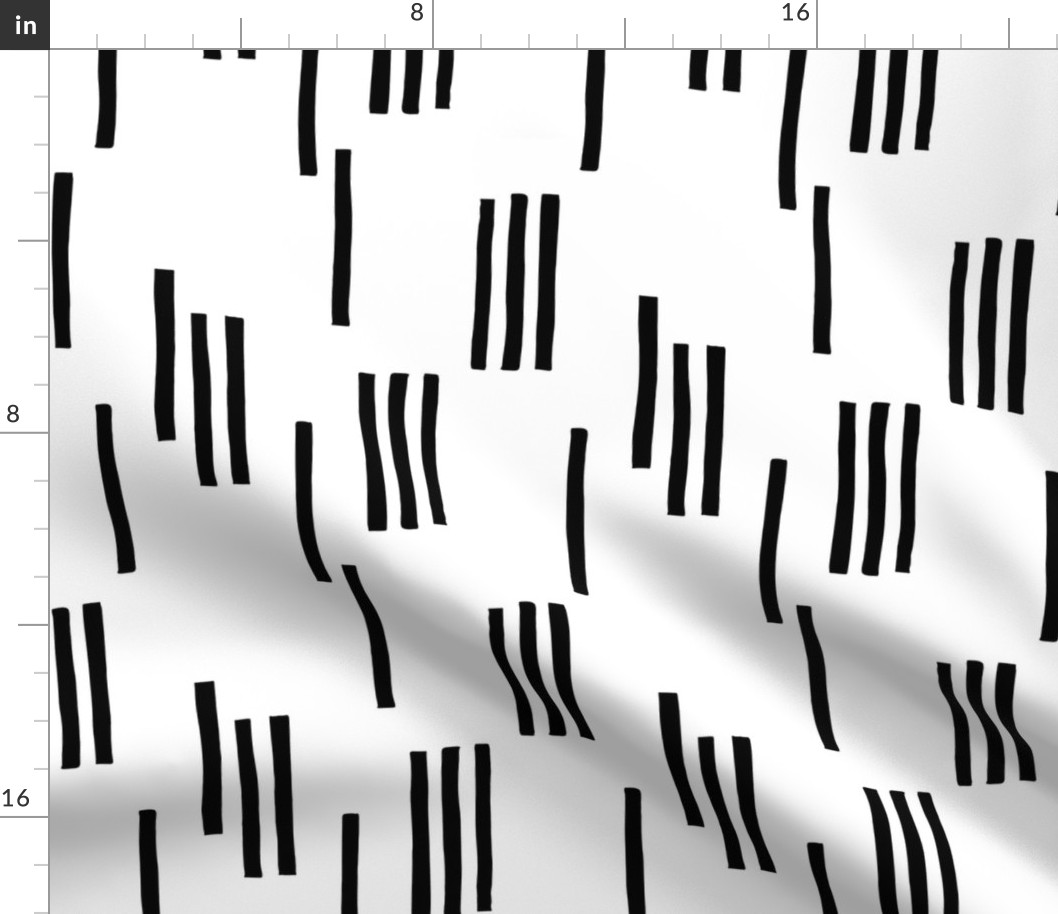 Basic stripes and strokes monochrome circus theme black and white 