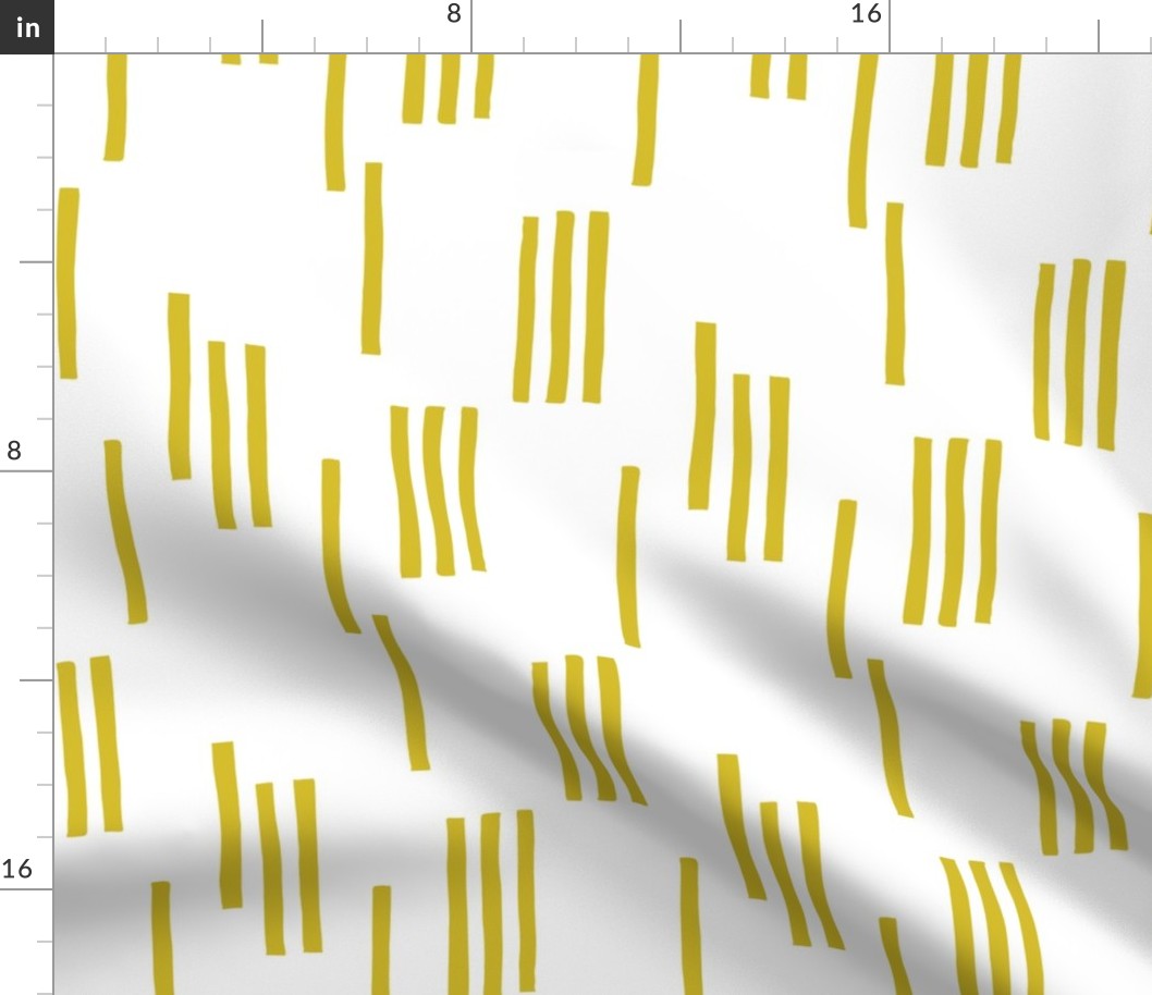 Basic stripes and strokes monochrome circus theme yellow