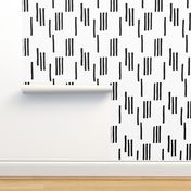 Basic stripes and strokes monochrome circus theme black and white  SMALL