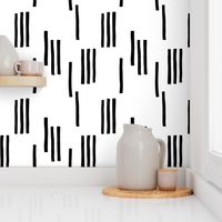 Basic stripes and strokes monochrome circus theme black and white  SMALL