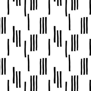 Basic stripes and strokes monochrome circus theme black and white  SMALL