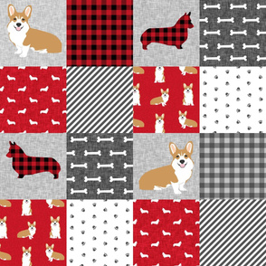 corgi a cheater quilt dog breed nursery fabric welsh corgis 