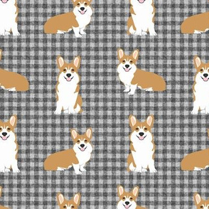 corgi plaid quilting coordinates a corgis dog breed fabric 2