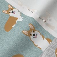 corgi cheater quilt b dog breed corgis fabric 