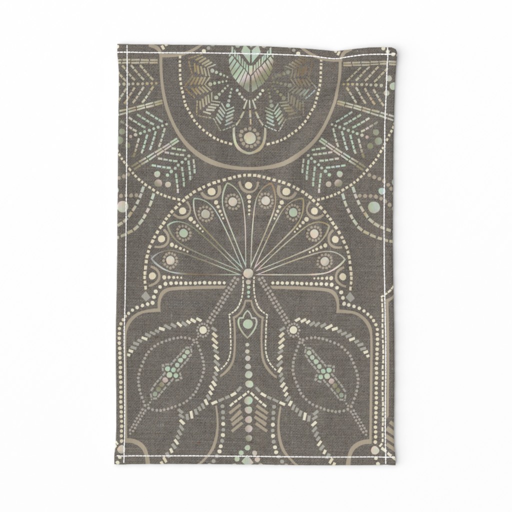 Ornamental Beaded Deco {Grey} - large scale
