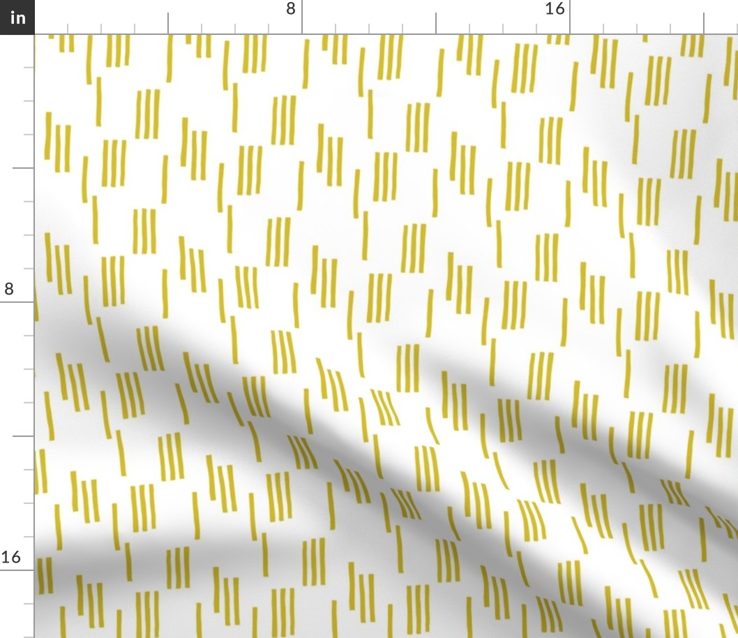 Basic stripes and strokes monochrome circus theme yellow SMALL