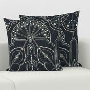 Ornamental Beaded Deco {Midnight} - large scale