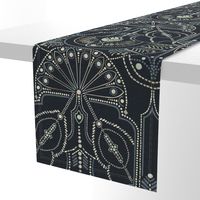 Ornamental Beaded Deco {Midnight} - large scale