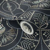 Ornamental Beaded Deco {Midnight} - large scale