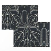 Ornamental Beaded Deco {Midnight} - large scale