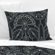 Ornamental Beaded Deco {Midnight} - large scale