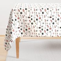 sushi // japanese food cute kawaii fabric international cuisine white