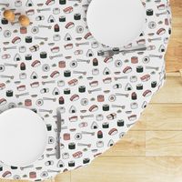 sushi // japanese food cute kawaii fabric international cuisine white