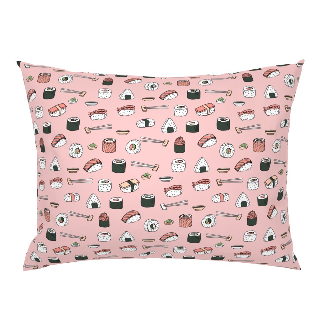 sushi // japanese food cute kawaii fabric international cuisine millenium pink