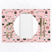 sushi // japanese food cute kawaii fabric international cuisine millenium pink