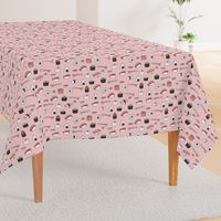 sushi // japanese food cute kawaii fabric international cuisine millenium pink