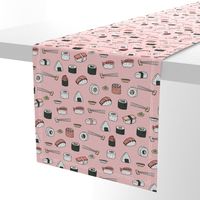 sushi // japanese food cute kawaii fabric international cuisine millenium pink