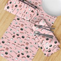 sushi // japanese food cute kawaii fabric international cuisine millenium pink