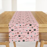 sushi // japanese food cute kawaii fabric international cuisine millenium pink