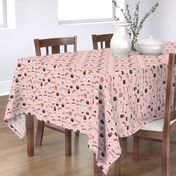 sushi // japanese food cute kawaii fabric international cuisine millenium pink