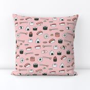 sushi // japanese food cute kawaii fabric international cuisine millenium pink