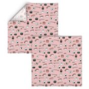 sushi // japanese food cute kawaii fabric international cuisine millenium pink