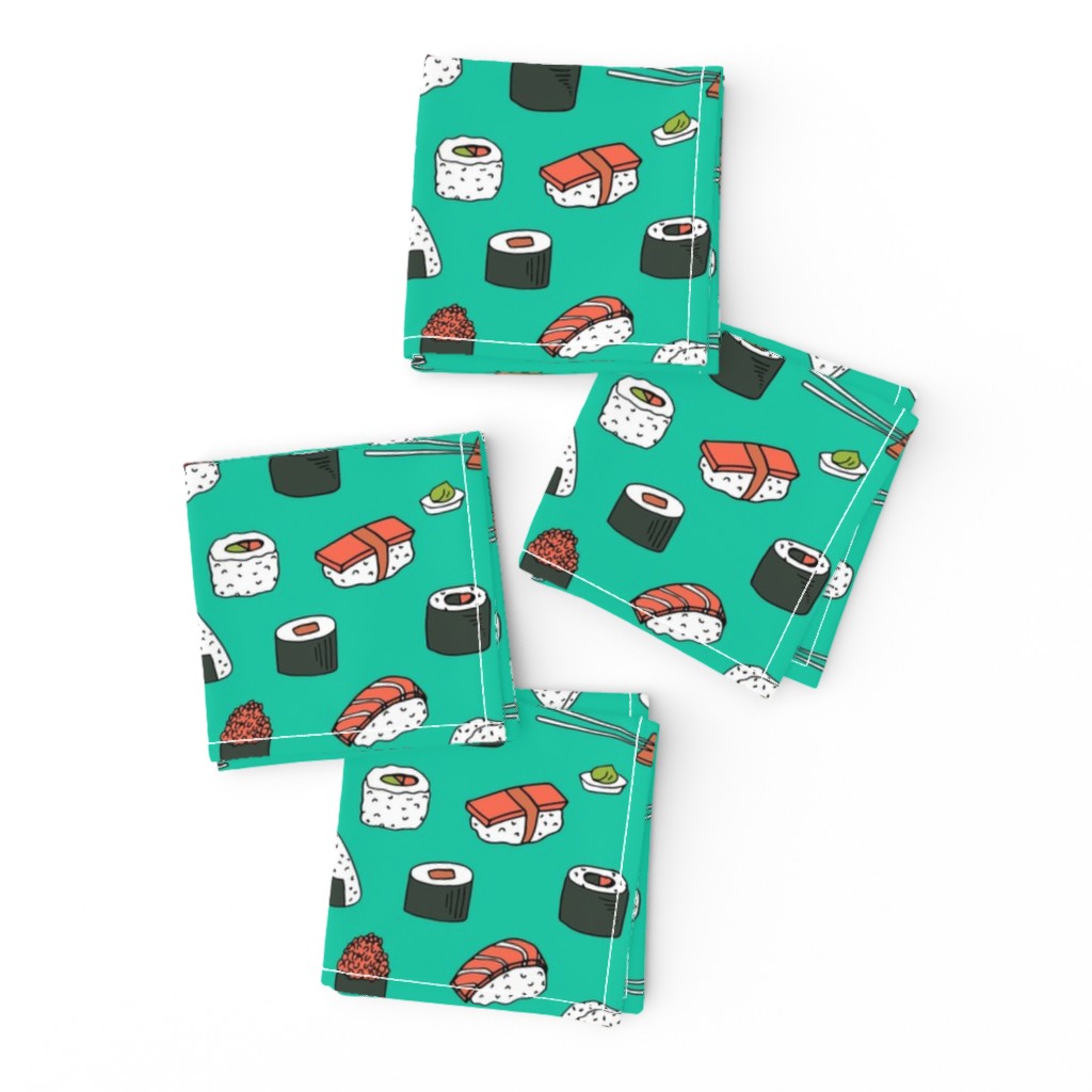 sushi // japanese food cute kawaii fabric international cuisine jade