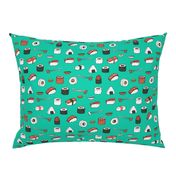 sushi // japanese food cute kawaii fabric international cuisine jade