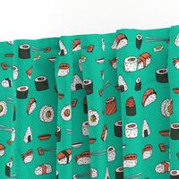 sushi // japanese food cute kawaii fabric international cuisine jade