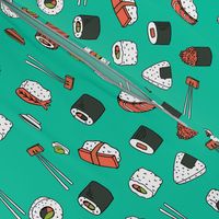 sushi // japanese food cute kawaii fabric international cuisine jade