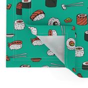 sushi // japanese food cute kawaii fabric international cuisine jade