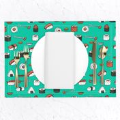 sushi // japanese food cute kawaii fabric international cuisine jade