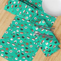 sushi // japanese food cute kawaii fabric international cuisine jade