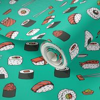 sushi // japanese food cute kawaii fabric international cuisine jade